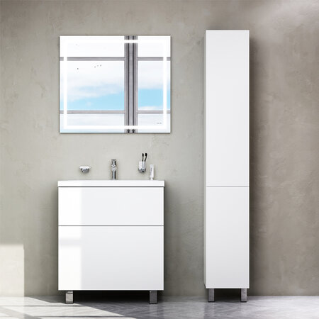 Купить тумбы для ванной комнаты напольные (21 см) узкие - цена в Москве