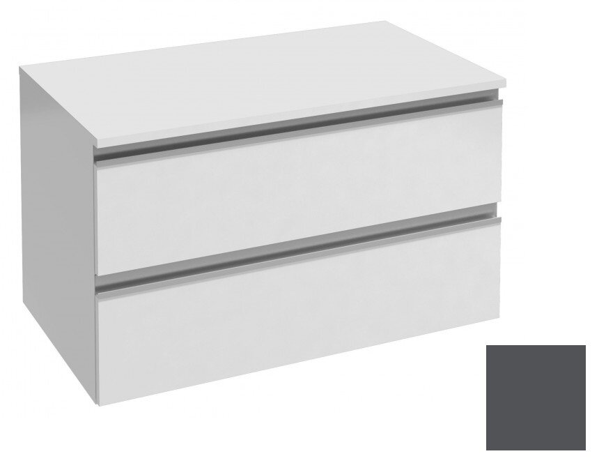Изображение товара Тумба Jacob Delafon Vox 80 см серый антрацит глянцевая подвесная