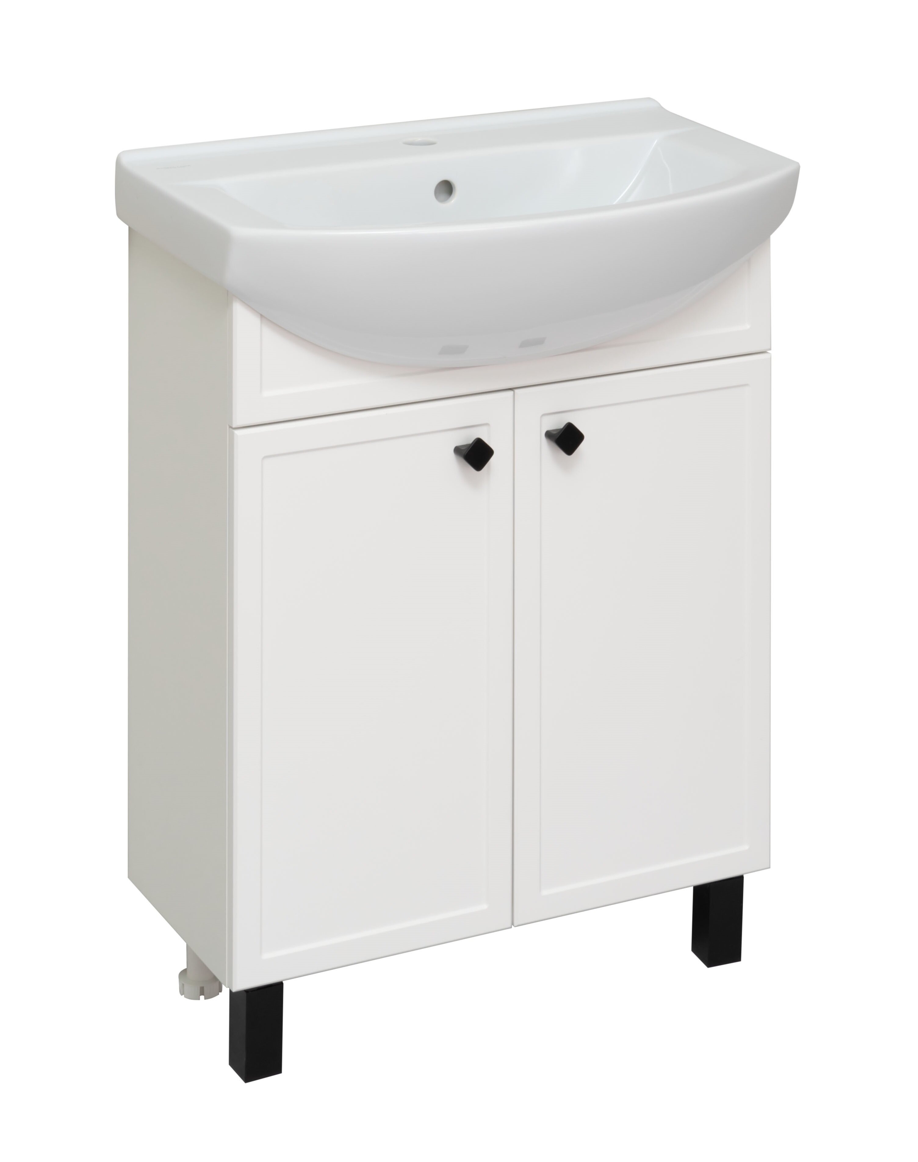 Изображение товара Тумба с раковиной Runo Римини 00-00001254сум, 65 см, напольная, белый 