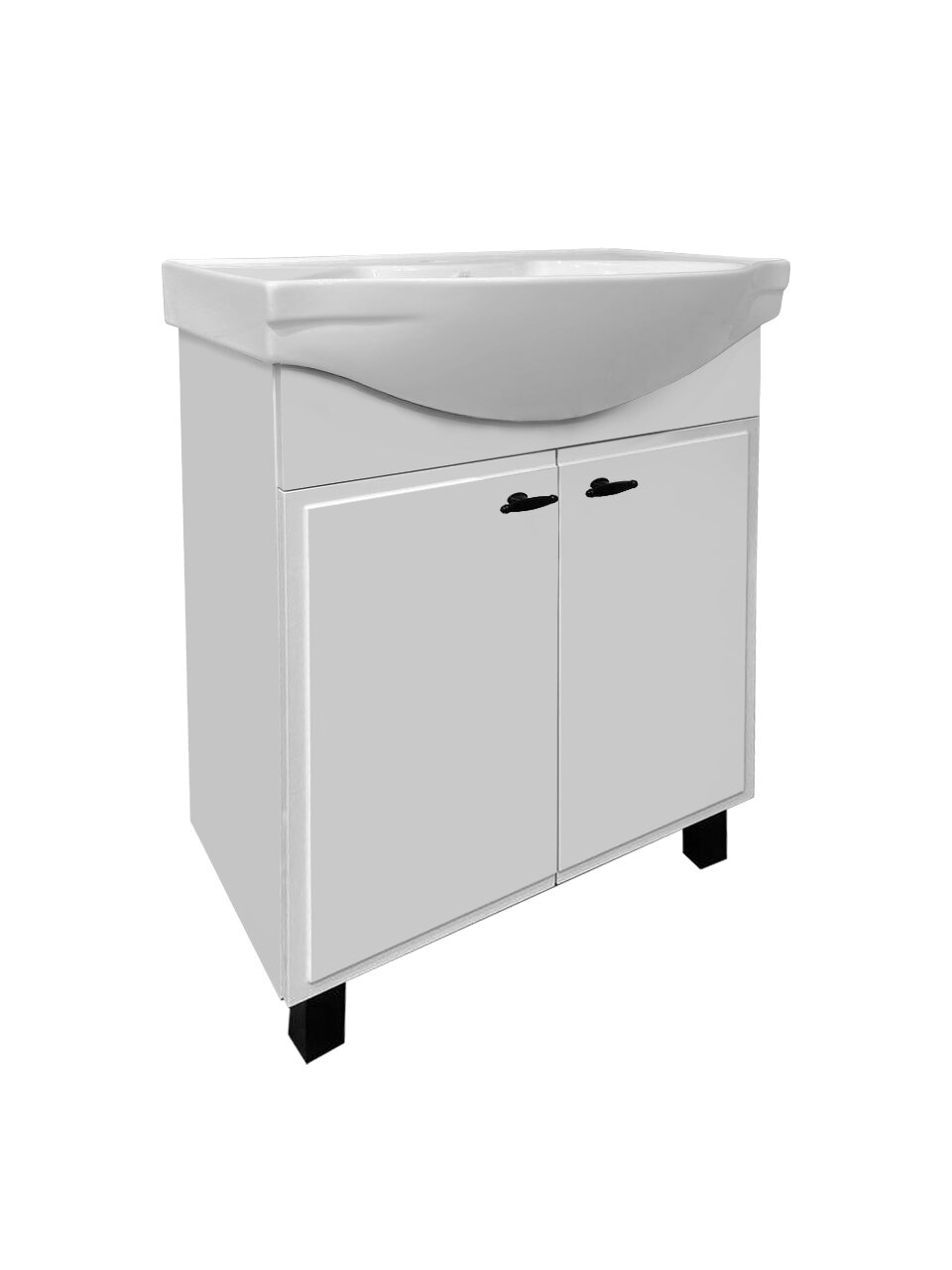 Изображение товара Тумба под раковину Runo Тау 60 00-00005165, 60 см, напольная, белая