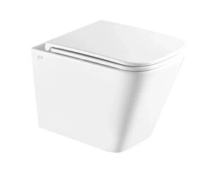 Изображение товара Подвесной унитаз Charus Alva Tornado CR.512.WT3.01, безободковый, смыв торнадо, сиденье микролифт, белый