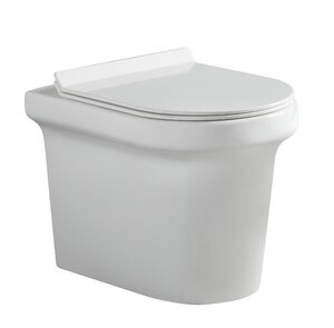 Изображение товара Приставной безободковый унитаз Aquanet Nova-F BL-101N-FST (203340), крышка микролфит Slimseat BL-005, белый