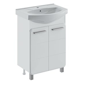 Изображение товара Тумба с раковиной Runo Эрика 00-00004147сум, 60 см, напольная, белый