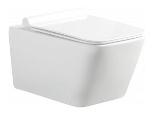 Изображение товара Подвесной безободковый унитаз Aquanet Tavr TAVR-W, крышка микролифт slimseat, белый