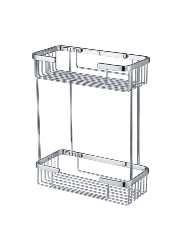 Изображение товара 2-ярусная настенная полка Timo Nelson хром латунь финляндия 150083/00