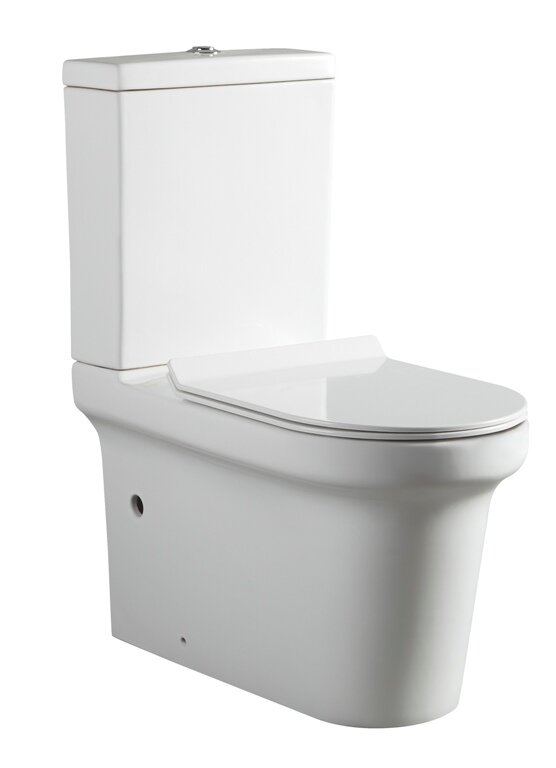 Изображение товара Напольный безободковый унитаз Aquanet Nova-C1 BL-101N-TPT-A с бачком 209640, крышка микролифт Slimseat, цвет белый