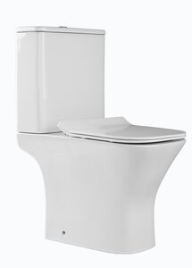 Изображение товара Унитаз-компакт Charus Urban CT700-136WT, безободковый, смыв торнадо, сиденье микролифт, белый