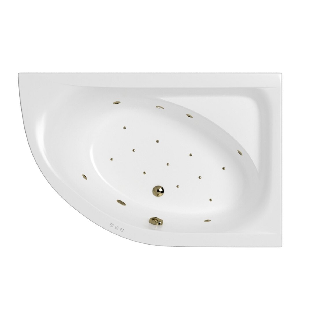 Изображение товара Гидромассажная ванна Whitecross Aquarella Relax 170x110 см, правая, акриловая