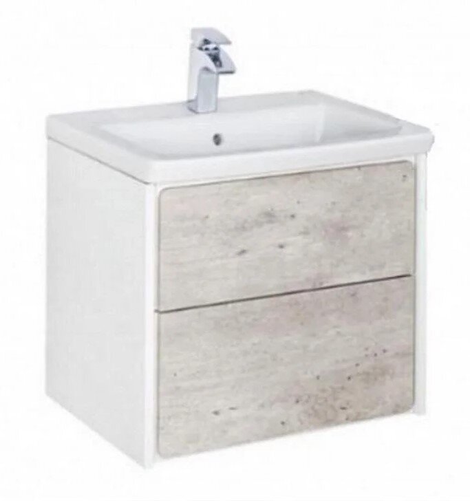 Изображение товара Подвесная тумба Roca Ronda 60 см под раковину белый глянцевый МДФ