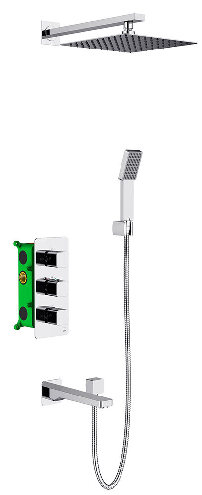 Изображение товара Душевая система скрытого монтажа Timo Petruma SX-5049/00SM chrome, 3-х режимная, с термостатом, хром
