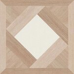 Керамогранит Versace Leatherwood Window.Bis Na3 R PF60020117, 60 x 60 см, бежевый, белый - фото 1
