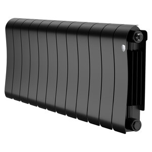 Изображение товара Радиатор биметаллический Royal Thermo Infinity 300 RTINS30012, 12 секций, ширина 86 см, высота 37 см, боковое подключение 30 см, цвет Noir Sable