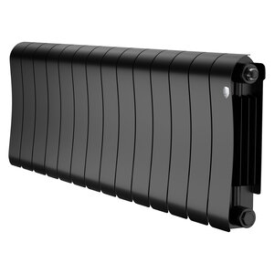 Изображение товара Радиатор биметаллический Royal Thermo Infinity 300 RTINS30014, 14 секций, ширина 112 см, высота 37 см, боковое подключение 30 см, цвет Noir Sable