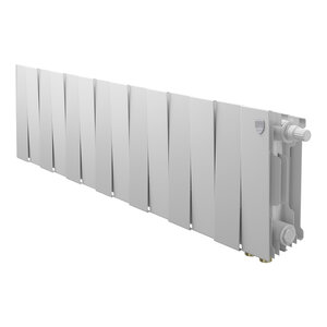 Изображение товара Радиатор биметаллический Royal Thermo PianoForte 200 VR80 RTPWVR803020014, 14 секций, ширина 112 см, высота 28 см, нижнее правое подключение 8 см, цвет белый