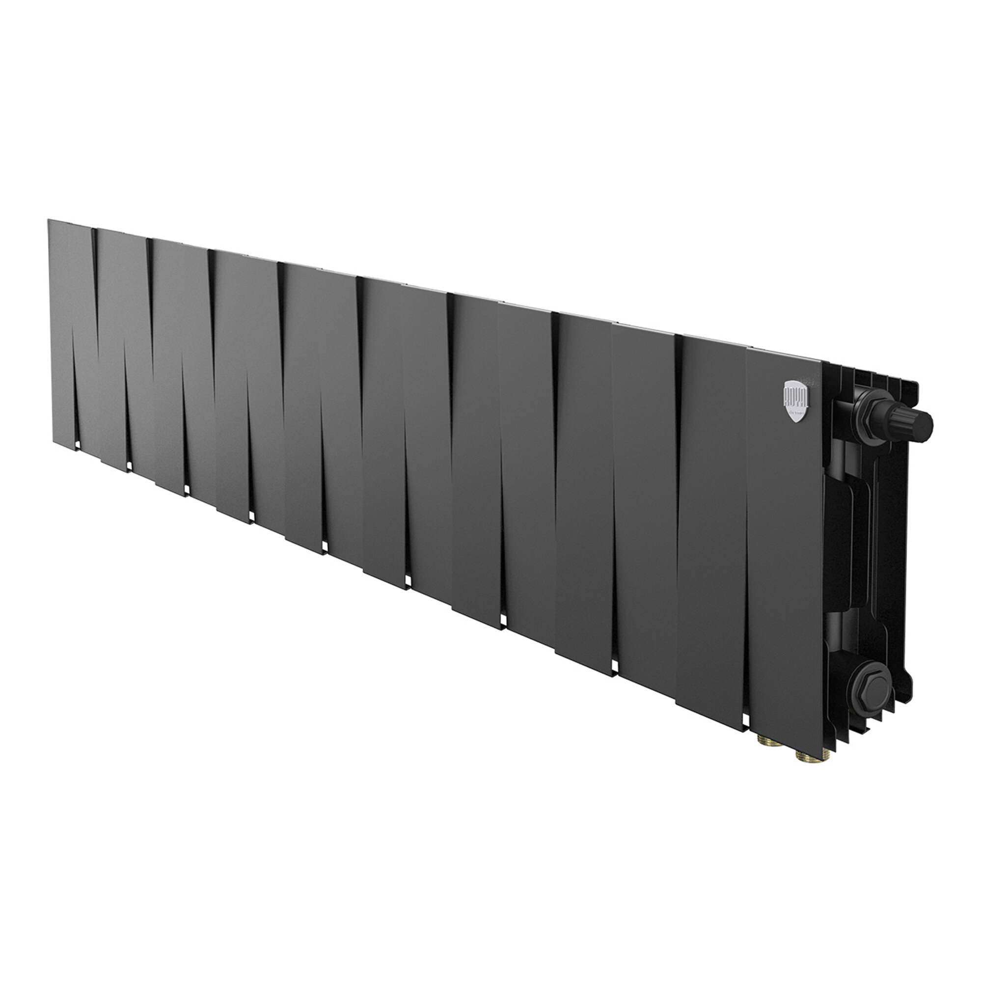 Изображение товара Биметаллический радиатор Royal Thermo PianoForte 200 VR80 Черный с 18 секциями