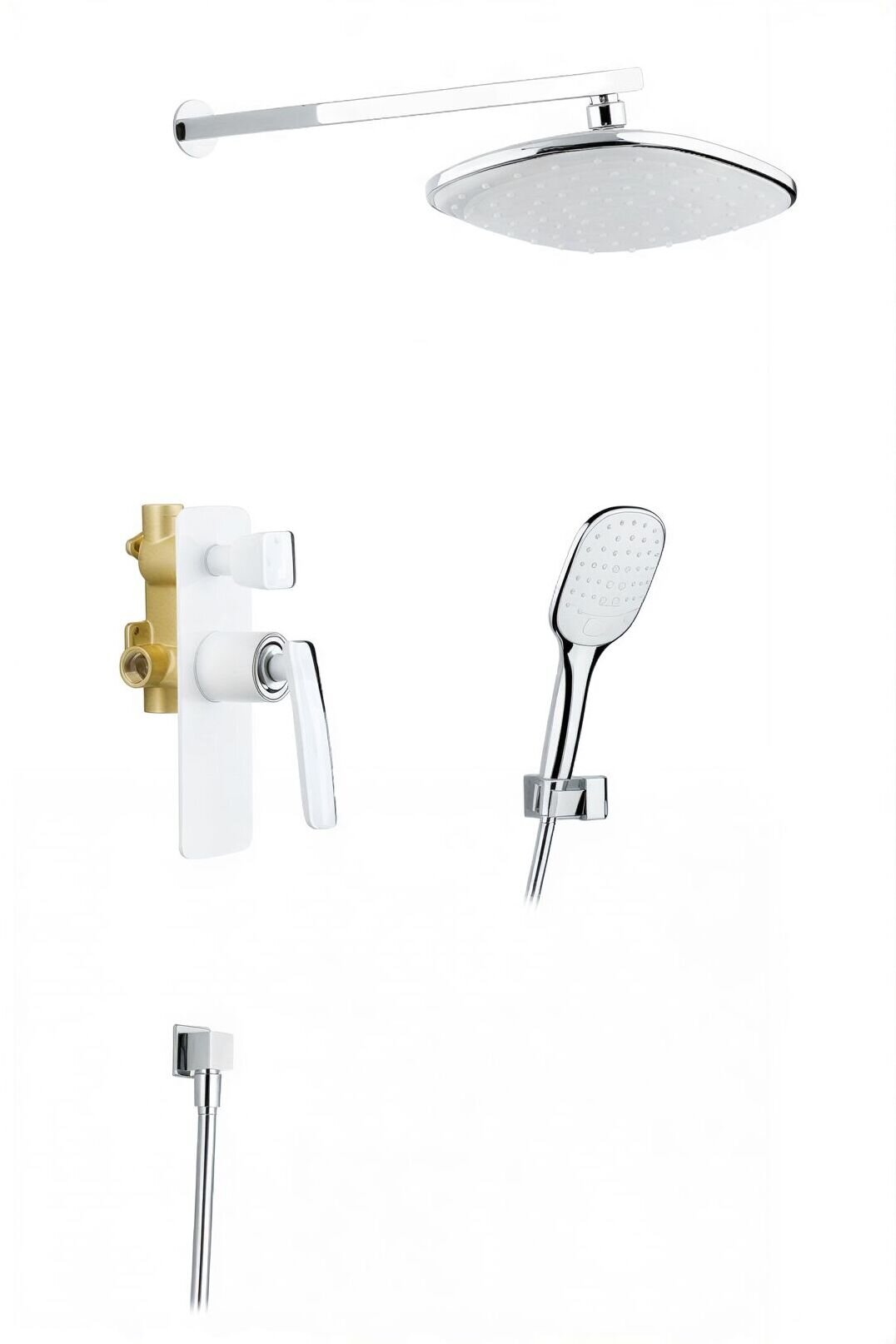 Изображение товара Душевая система скрытого монтажа Timo Helmi SX-4069/00-16SM chrome white, 2-х режимная, белая/хром Изображение товара Душевая система скрытого монтажа Timo Helmi SX-4069/00-16SM chrome white, 2-х режимная, белая/хром