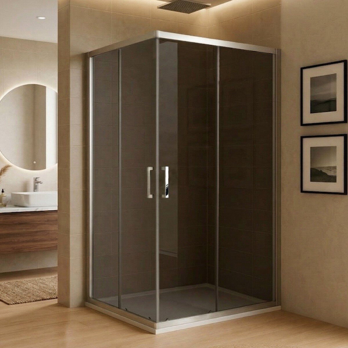 Изображение товара Душевой уголок Royal Bath RB95105HPD-G-ST 105x95 см с тонированным стеклом