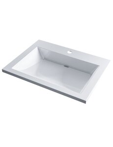 Изображение товара Раковина Uperwood Infinity RInfinity60wg, 60 см, искусственный камень, белая