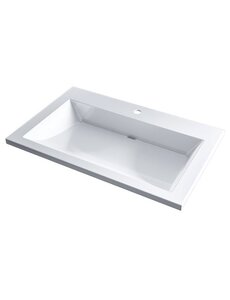 Изображение товара Раковина Uperwood Infinity RInfinity70wg, 70 см, искусственный камень, белая Изображение товара Раковина Uperwood Infinity RInfinity70wg, 70 см, искусственный камень, белая