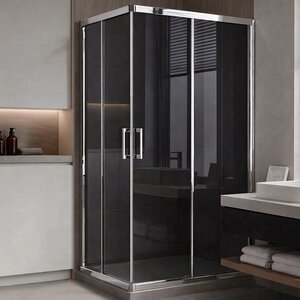 Изображение товара Душевой уголок Royal Bath HPD RB105115HPD-G-CH, 115 x 105 см, стекло тонированное, профиль хром