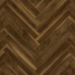 Ламинат Aberhof Herringbone Art Chateau ABF508 Walnut Koolhaas, 60 x 10 см, замковый, Орех Колхас - фото 1