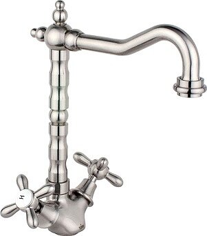 Изображение товара Смеситель для кухни Timo Ritz 0143F silver с поворотным изливом и гарантийным сроком 5 лет