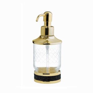 Изображение товара Дозатор для жидкого мыла Boheme Royal Cristal 10929-ROYALE-G-B, цвет черный/золото