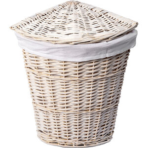 Изображение товара Корзина для белья WasserKraft Vils WB-560-M средняя с крышкой белая