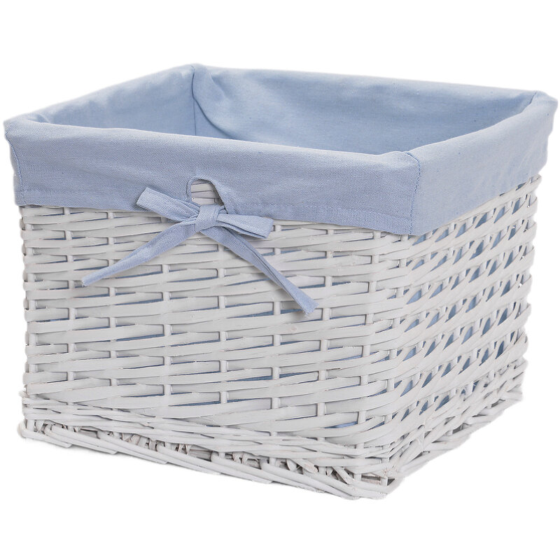 Изображение товара Корзина для белья WasserKraft Lopau WB-320-M светло-кремовый/голубой