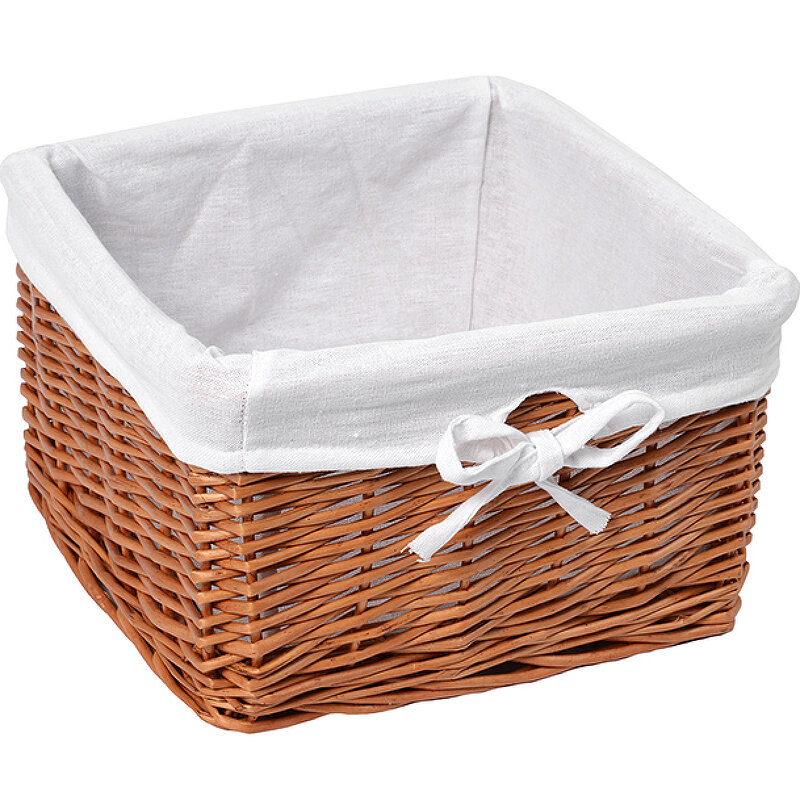 Изображение товара Корзина WasserKraft Dinkel WB-580-M для белья белый/светло-коричневый