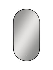Изображение товара Зеркало Uperwood ZNext50100b, 50 х 100 см, с подсветкой, инфракрасный выключатель, антизапотевание, черное