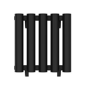 Изображение товара Радиатор трубчатый Сунержа Кумир-0 31-0340-3005, 5 секций, боковое подключение 30 см, черный матовый