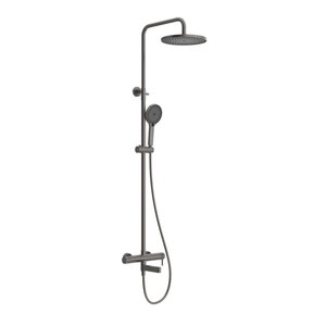 Изображение товара Душевая система BelBagno Delta2.0 DEL2.0-VSCM-GM, цвет оружейная сталь