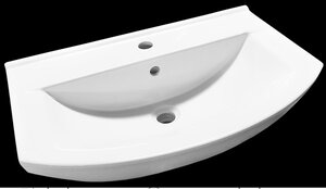 Изображение товара Раковина Sanita Luxe Best WB.FN/Best/65-C/WHT.G/S1, 65 см, фарфор, белая