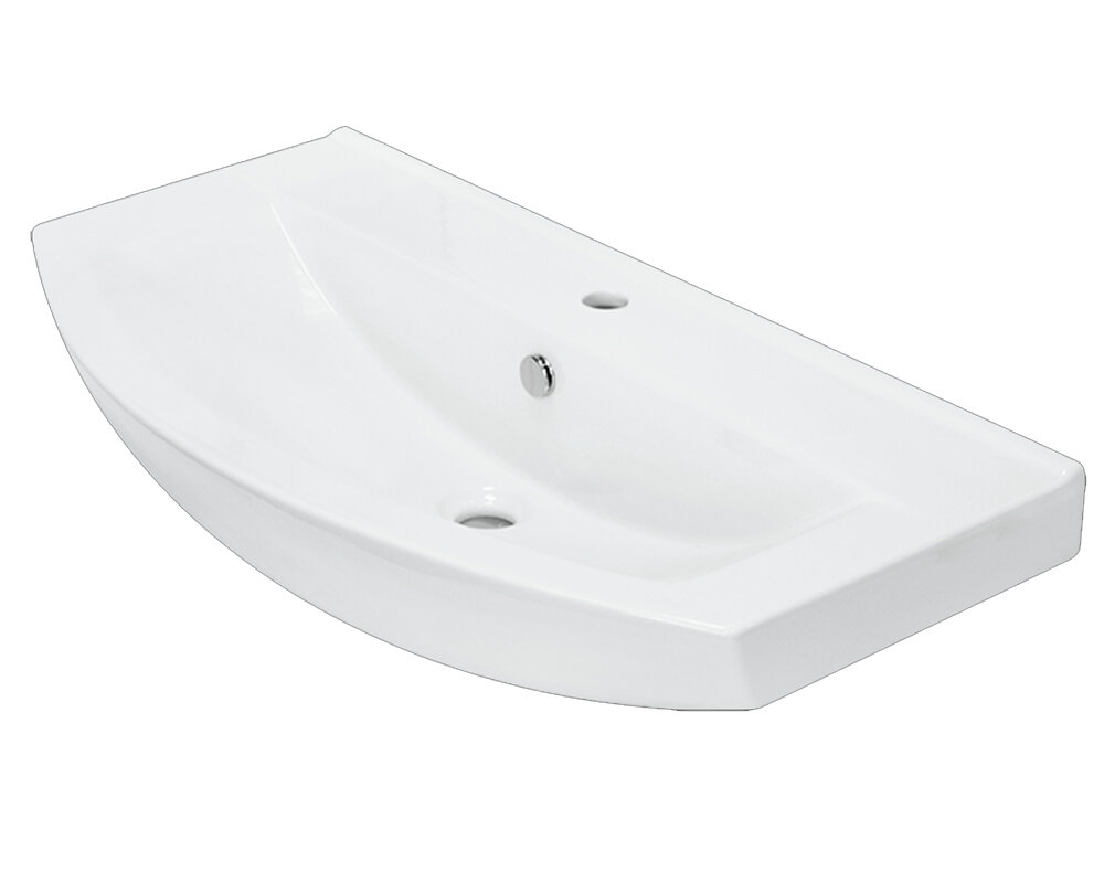 Изображение товара Раковина Sanita WB. FN/Best/85-C/WHT. G/S1 85 - прямоугольная фарфоровая с переливом Изображение товара Раковина Sanita WB. FN/Best/85-C/WHT. G/S1 85 - прямоугольная фарфоровая с переливом