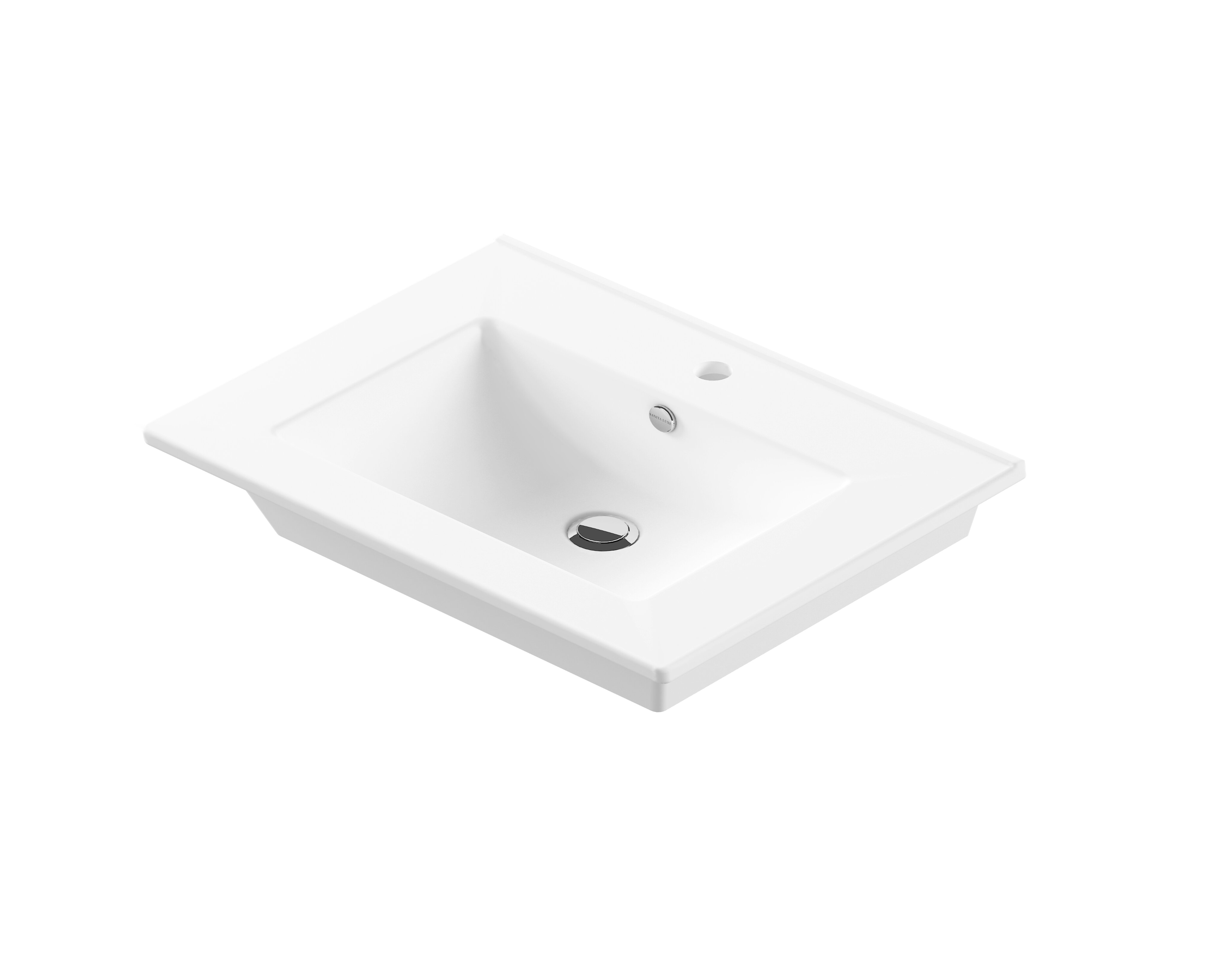 Изображение товара Раковина для ванной Sanita Luxe Quadro 75 см с переливом и угловой установкой Изображение товара Раковина для ванной Sanita Luxe Quadro 75 см с переливом и угловой установкой