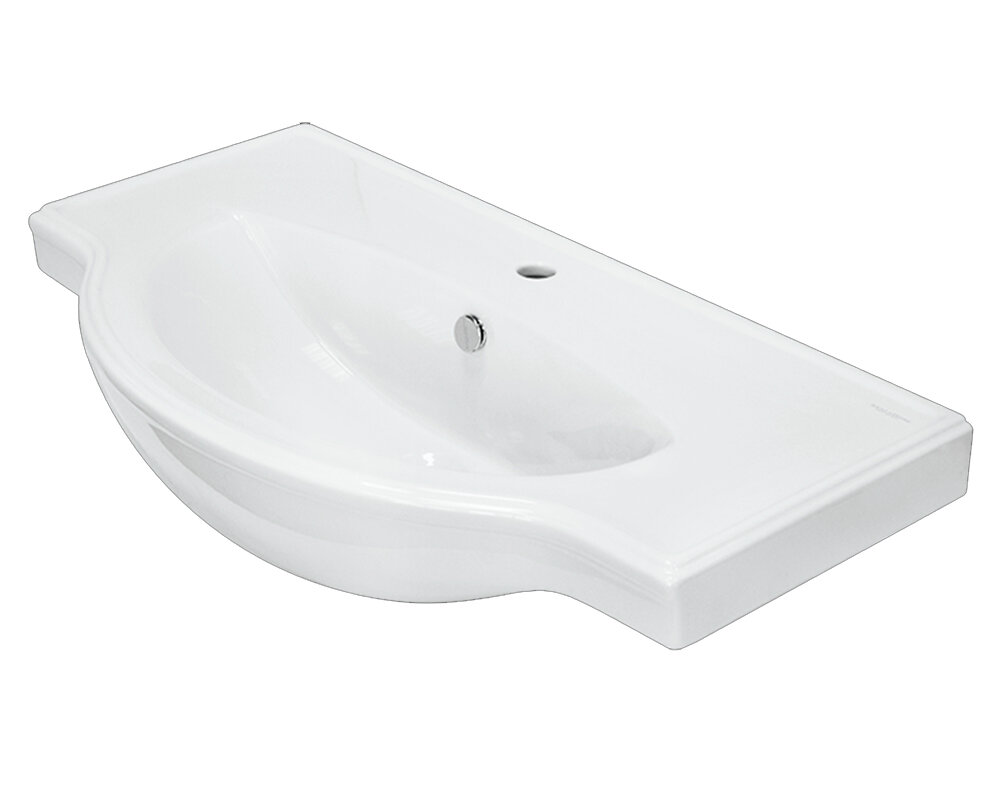 Изображение товара Раковина Sanita Luxe Classic 90 WB.FN/Classic/90-C/WHT.G/S1, белая, 90 см Изображение товара Раковина Sanita Luxe Classic 90 WB.FN/Classic/90-C/WHT.G/S1, белая, 90 см