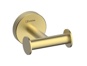 Изображение товара Крючок Lemark Белуга LMA-8011S-BRLG, двойной, золото светлое брашированное