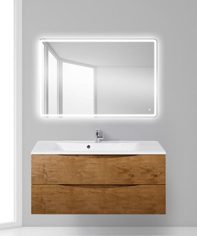 Изображение товара Тумба под раковину BelBagno Marino MARINO-1200-2C-SO-RN-P в цвете Rovere Nature