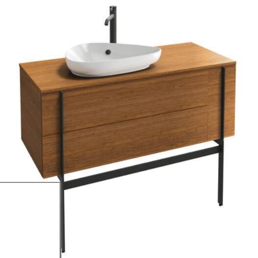 Изображение товара Тумба под раковину Jacob Delafon Nouvelle Vague 120 см, подвесная, белый мягкий