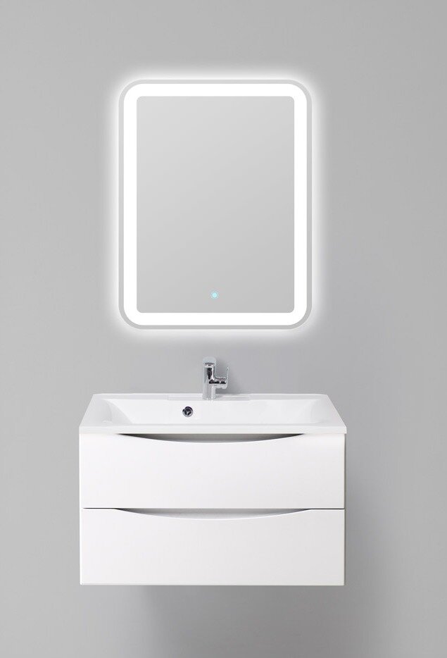 Изображение товара Тумба под раковину BelBagno Marino MARINO-800-2C-SO-BL-P 80 см белая Изображение товара Тумба под раковину BelBagno Marino MARINO-800-2C-SO-BL-P 80 см белая