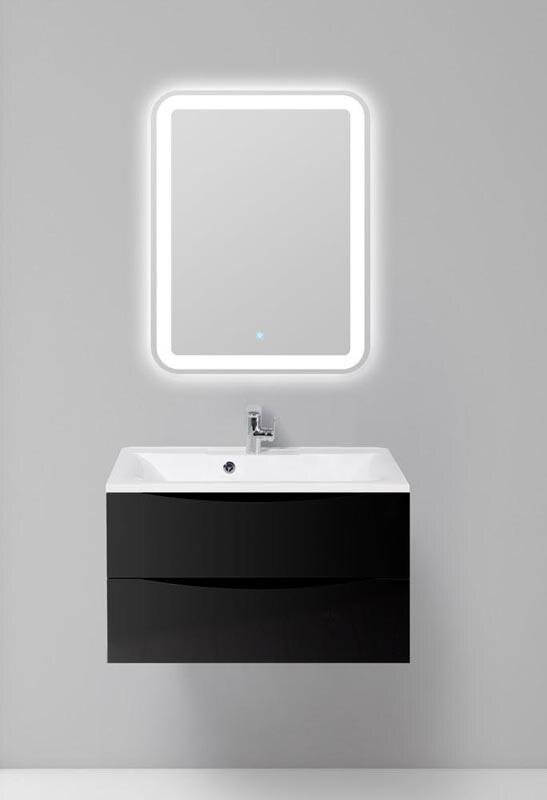 Изображение товара Тумба под раковину BelBagno Marino MARINO-800-2C-SO-NL-P черный глянец