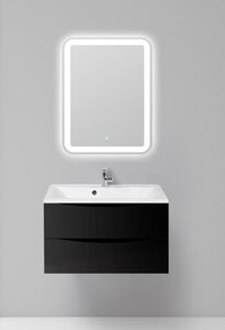 Изображение товара Тумба под раковину BelBagno MARINO-800-2C-SO-NL-P 80 см, подвесная, Nero Lucido