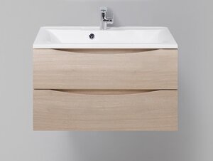 Изображение товара Тумба под раковину BelBagno Marino MARINO-800-2C-SO-RG-P, 80 х 45 х 55 см, Rovere Grigio - светлое дерево