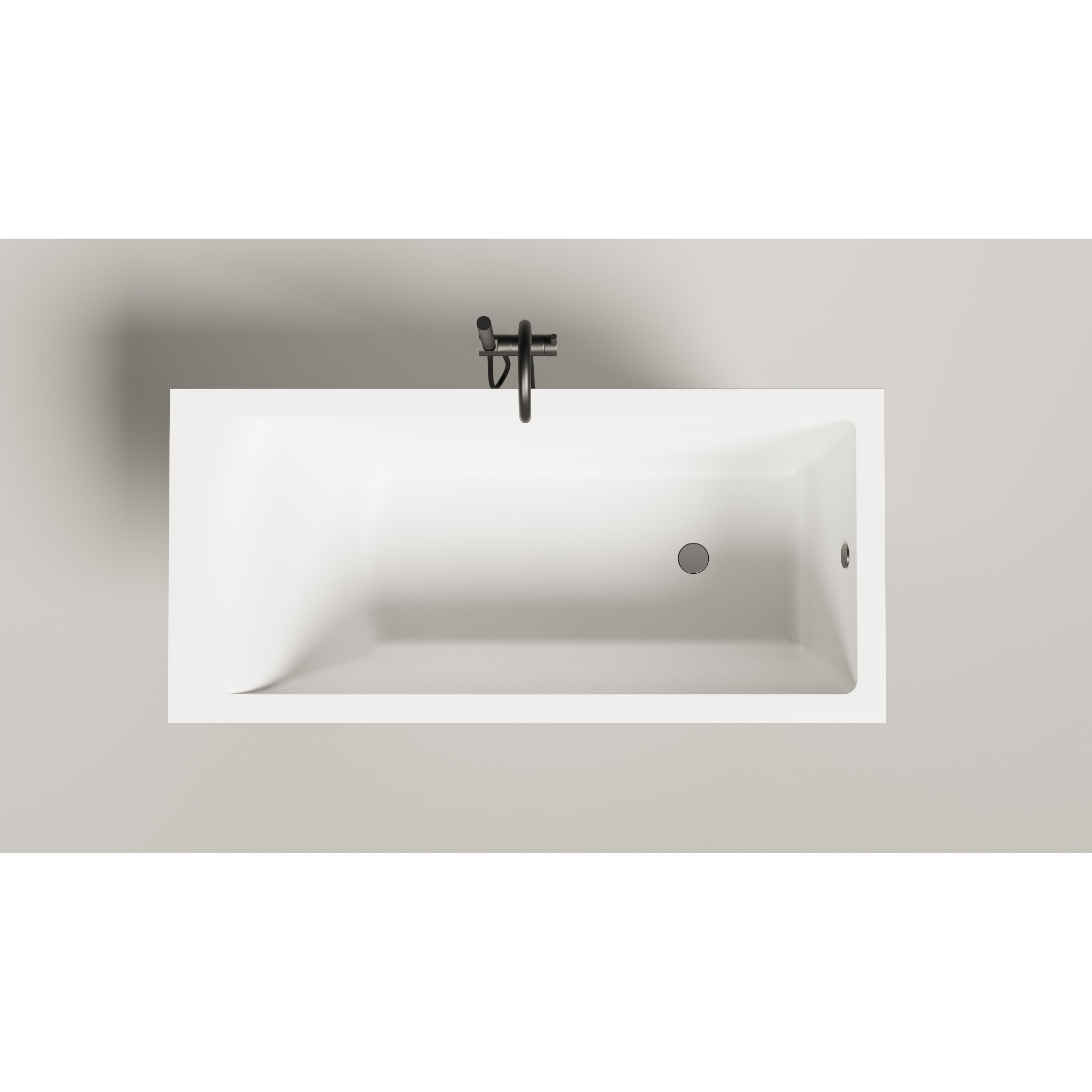 Изображение товара Ванна Salini Cascata 105011GF, 150 х 70 см, из искусственного камня S-Sense, цвет белый, покраска по RAL полностью