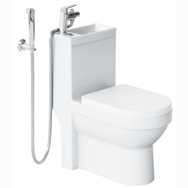 Изображение товара Унитаз-моноблок Laguraty 8074А с раковиной и душем