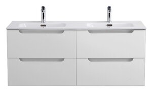 Изображение товара Тумба под сдвоенную раковину BelBagno ETNA-1200-4C-SO-2-BO, 120 см, подвесная, белая матовая