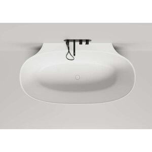 Изображение товара Ванна Salini Alda Wall 101915G, 170 х 90 см, из искусственного камня S-Sense, с донным клапаном, цвет белый Изображение товара Ванна Salini Alda Wall 101915G, 170 х 90 см, из искусственного камня S-Sense, с донным клапаном, цвет белый