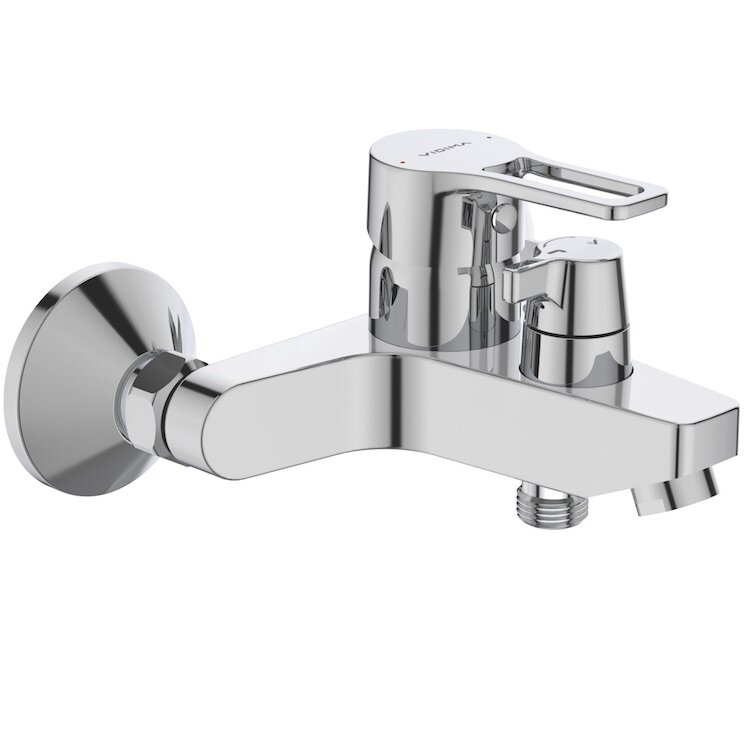 Изображение товара Смеситель VIDIMA Hype BA399AA для ванны с однорычажным управлением и хромовым покрытием