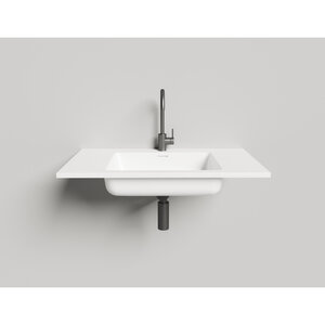 Изображение товара Раковина Salini 1402201M, 80 см, из искусственного камня S-Stone, с донным клапаном, цвет белый матовый